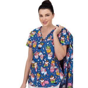 Bio Candyland Cupcakes Scrub Top